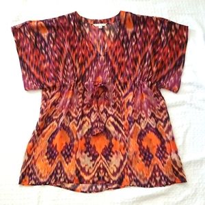 Women's drawstring waist tunic.